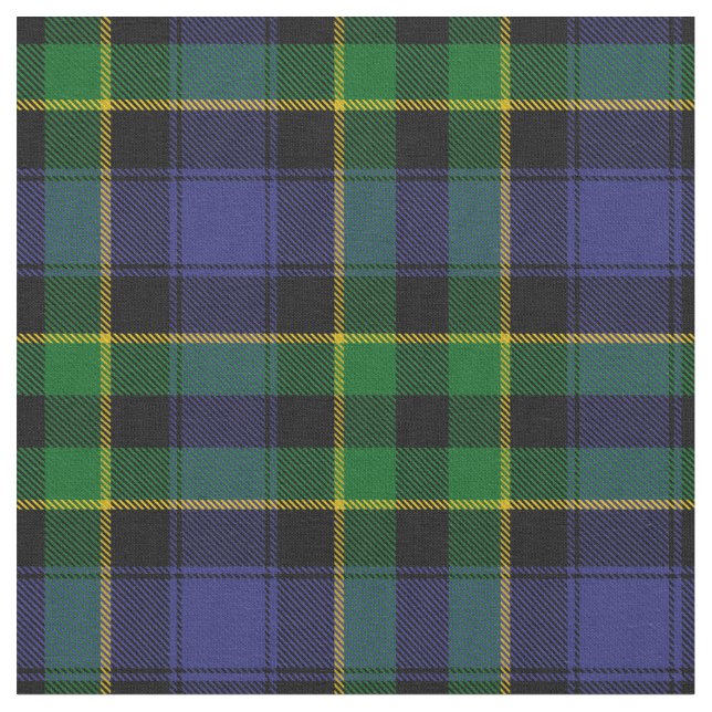 Mowat Clan Tartan Fabric (Close Up)