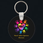 Mowat Wilson Syndrome Awareness Hands Gift  Key Ring<br><div class="desc">Mowat Wilson Syndrome Awareness Hands Gift</div>