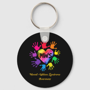 Mowat Wilson Syndrome Awareness Hands Gift Key Ring