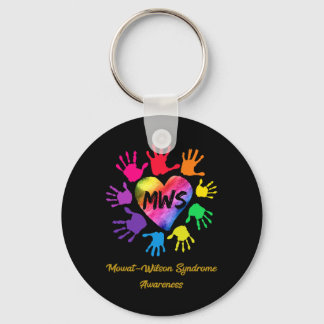 Mowat Wilson Syndrome Awareness Hands Gift  Key Ring