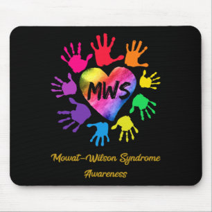 Mowat Wilson Syndrome Awareness Hands Gift Mouse Pad