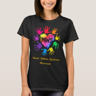 Mowat Wilson Syndrome Awareness Hands Gift  T-Shirt