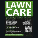 Mowed Lawn, Lawn Care Services Flyer<br><div class="desc">Mowed Lawn,  Lawn Care Services Advertising Flyer by The Business Card Store.</div>