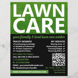 Mowed Lawn, Lawn Care Services Flyer