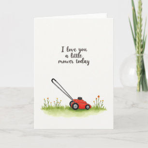 Mower Pun Birthday Card