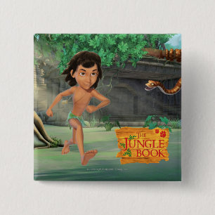 Mowgli 3 15 cm square badge