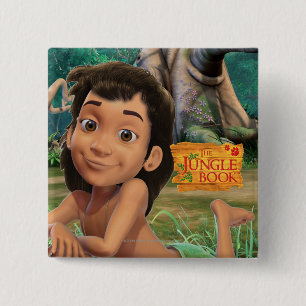 Mowgli 4 15 cm square badge