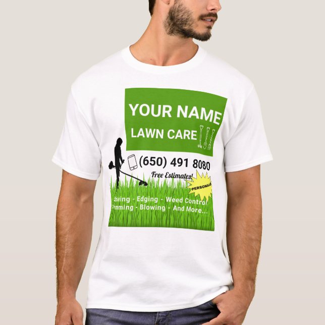 Mowing Service Tshirt Gardening (Front)