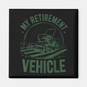 Mowing Zero-turn Lawn Mower Dad My Retirement Vehi Magnet