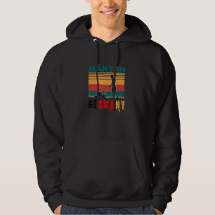 Mows In Germany Lawn Gardener In The Garden With L Hoodie