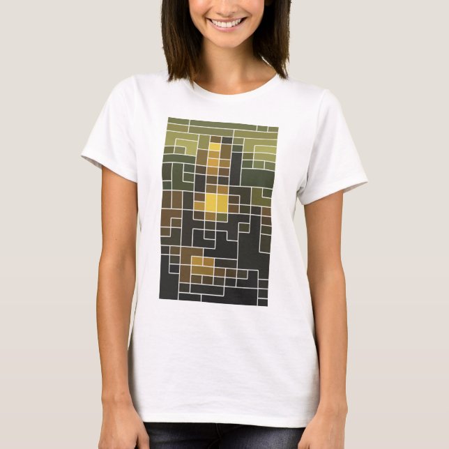 mozaic art "Mona Lisa" T-shirt (Front)