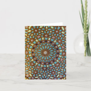 Mozaic Ceiling Detail Sant Pau Thank You Card