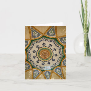 Mozaic Ceiling Sant Pau Thank You Card