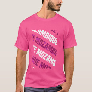 Mozambique Camo Pattern Pink Camouflage T-Shirt