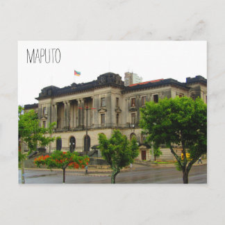 mozambique city hall postcard
