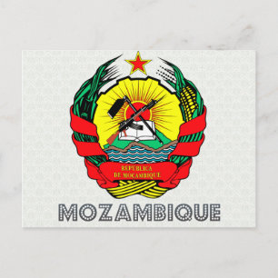 Mozambique Coat of Arms Postcard
