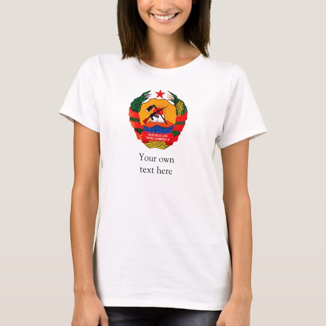 Mozambique Coat of Arms T-Shirt (Front)