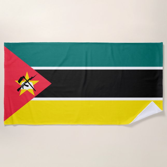 Mozambique flag beach towel (Front)
