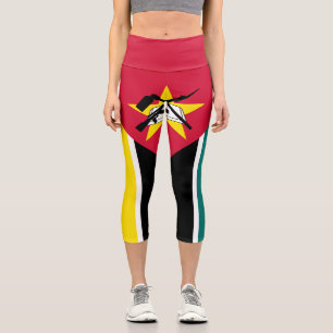 Mozambique Flag Capri Leggings