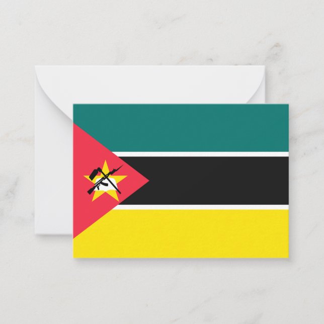 Mozambique flag card (Front)