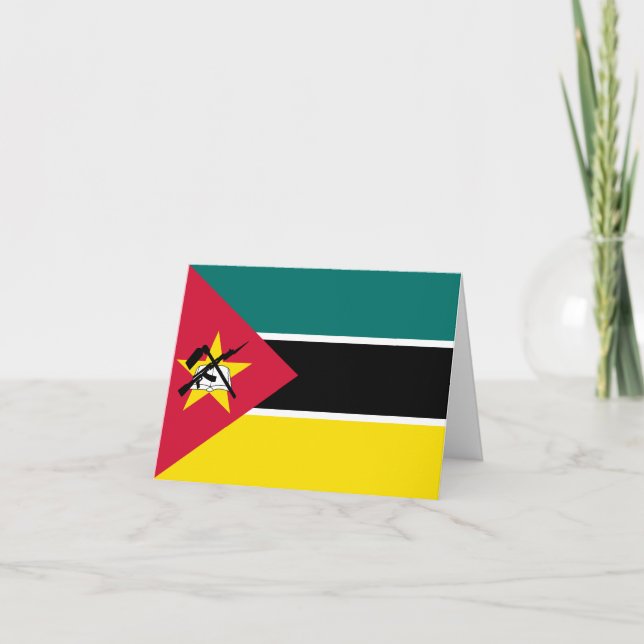 Mozambique Flag Card (Front)