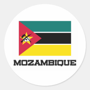 Mozambique Flag Classic Round Sticker