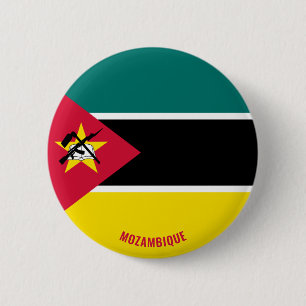 Mozambique Flag Cute Patriotic 6 Cm Round Badge