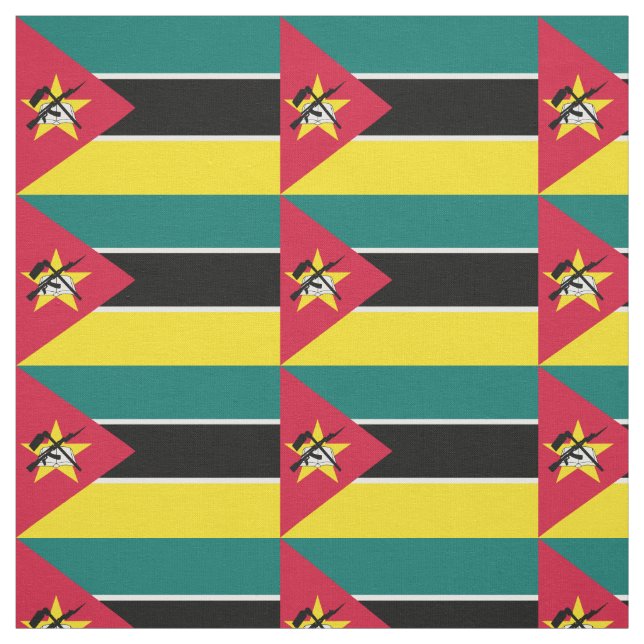 Mozambique Flag Fabric (Swatch)