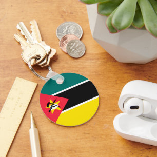 Mozambique flag key ring