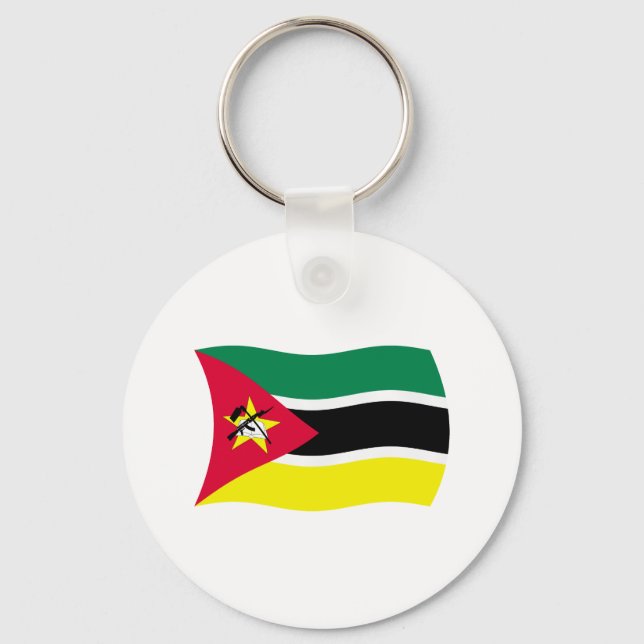 Mozambique Flag Keychain (Front)