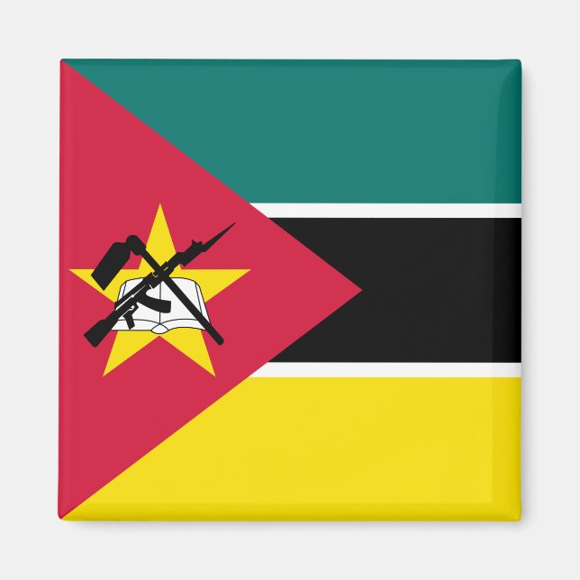 Mozambique Flag Magnet (Front)
