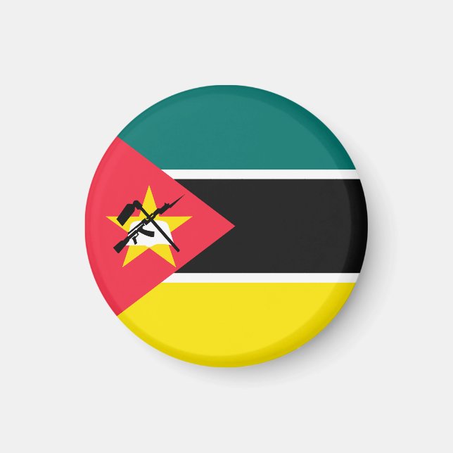 Mozambique flag magnet (Front)