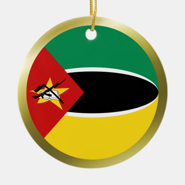 Mozambique Flag Ornament (Front)