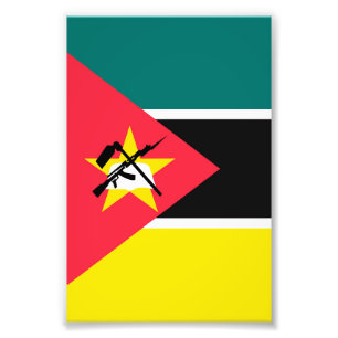 Mozambique flag photo print