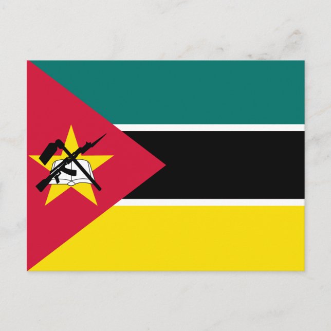 Mozambique Flag Postcard (Front)