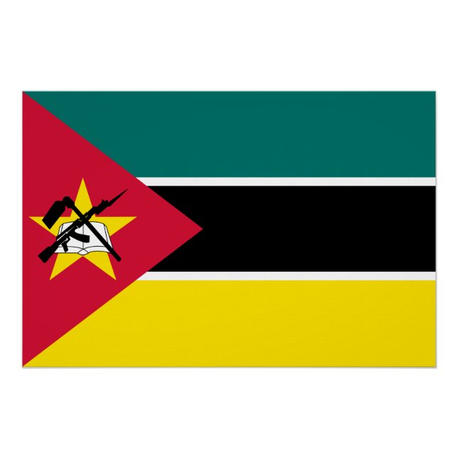 Mozambique Flag Poster (Front)