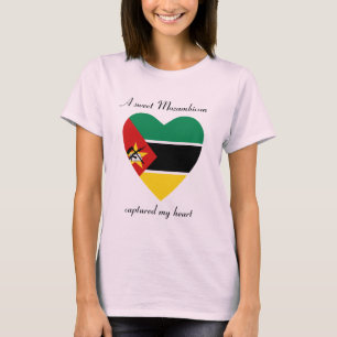 Mozambique Flag Sweetheart T-Shirt