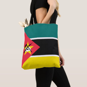 Mozambique flag tote bag
