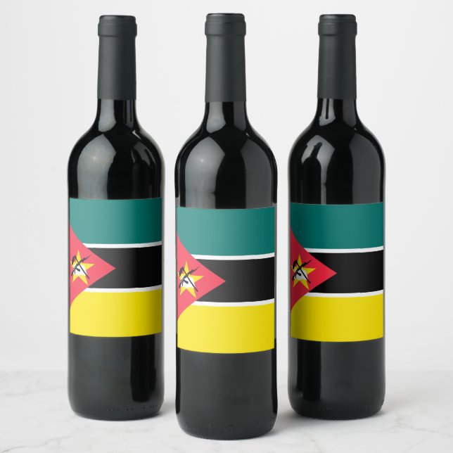 Mozambique flag wine label (Bottles)