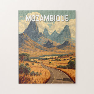 Mozambique Illustration Travel Art Vintage Jigsaw Puzzle