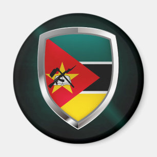 Mozambique Metallic Emblem Magnet