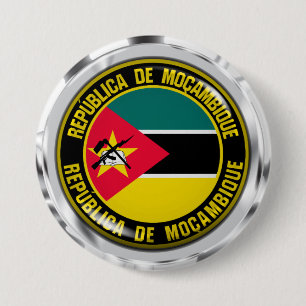 Mozambique Round Emblem 7.5 Cm Round Badge