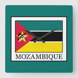 Mozambique Square Wall Clock