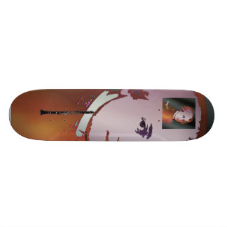 Mozart and Clarinet Skateboard