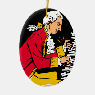Mozart Ceramic Tree Decoration