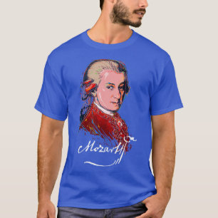 Mozart Colourful Portrait MusicClassicalPiano 1 T-Shirt