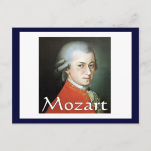 Mozart gifts for music lovers postcard