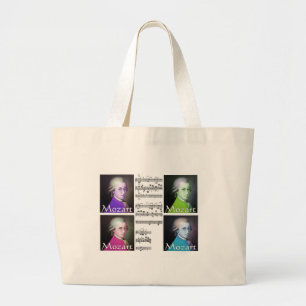 Mozart Lovers Gifts Large Tote Bag