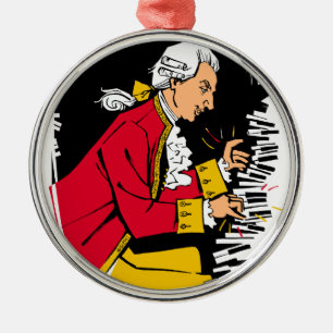 Mozart Metal Tree Decoration