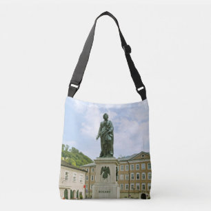 Mozart Monument in Salzburg, Austria Crossbody Bag